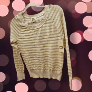 Y2K L.E.I. Juniors Scoop Neck Striped Sweater (330005)